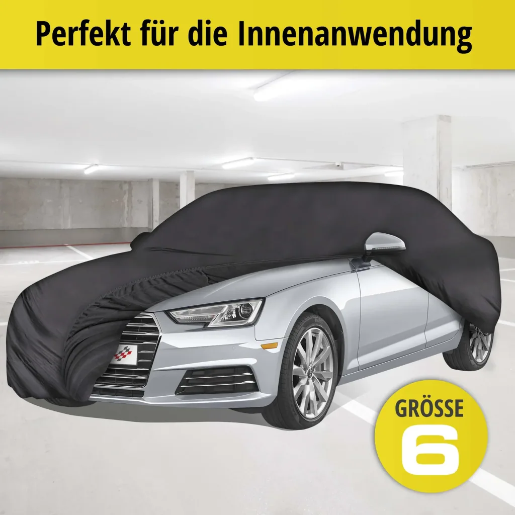Autoabdeckplane indoor soft - Größe 6 - 481x520x170cm - PES - Elasthan