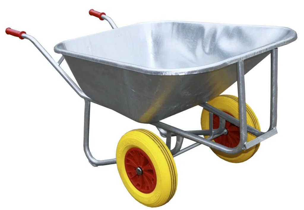 Großmulden-Schubkarre "Farmer II", 200 Liter, 2 aufgeschäumte Wflex-Räder
