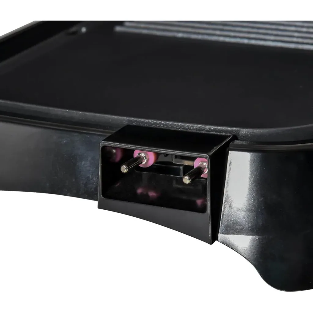 Elektrogrill Tischgrill elektrisch mit Regelbarer Thermostat Antihaftbeschichtete Grillplatte 1600 W BBQ Tisch Grill Tep