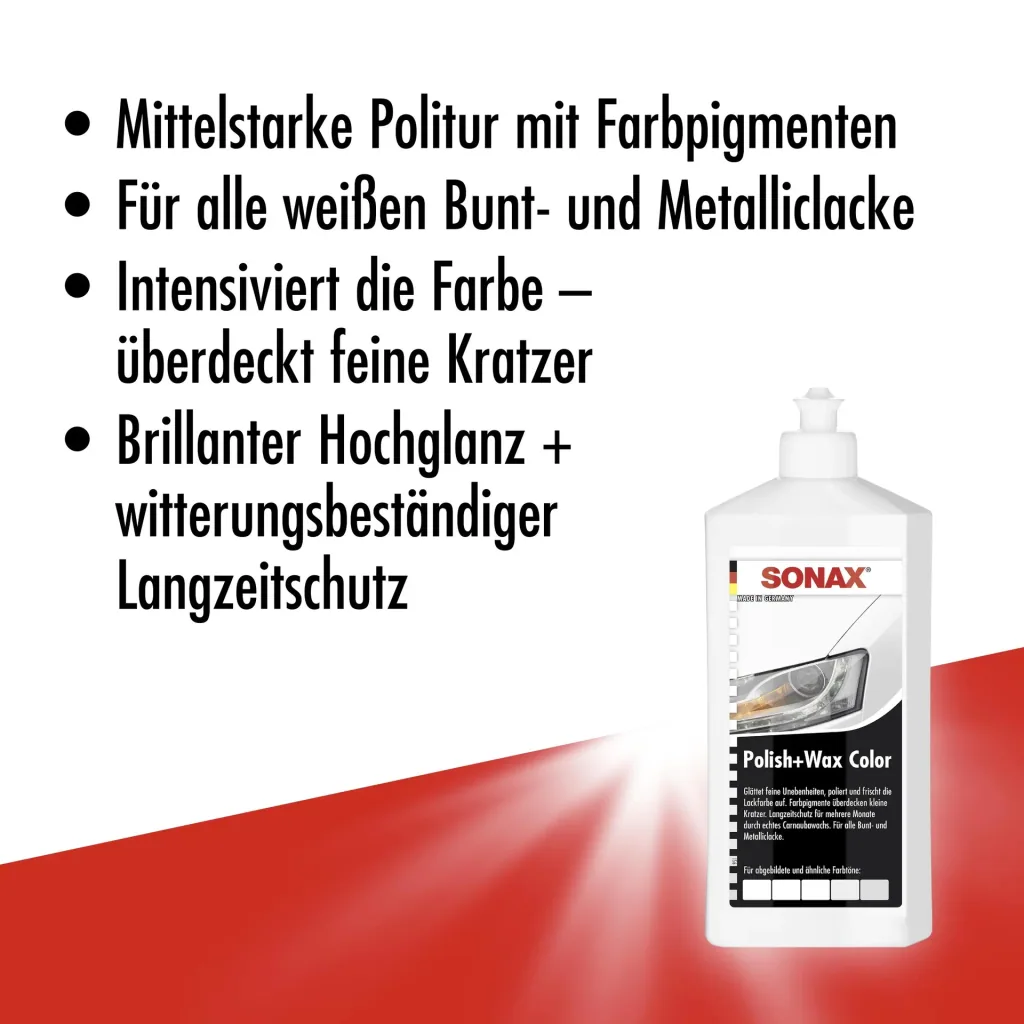 Polish+Wax Color weiß 500 ml