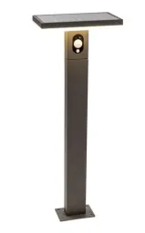 Solar LED Sockel ARIANE mit Sensor Schwarz, 3,3 Watt, 210 lm, warmweiß