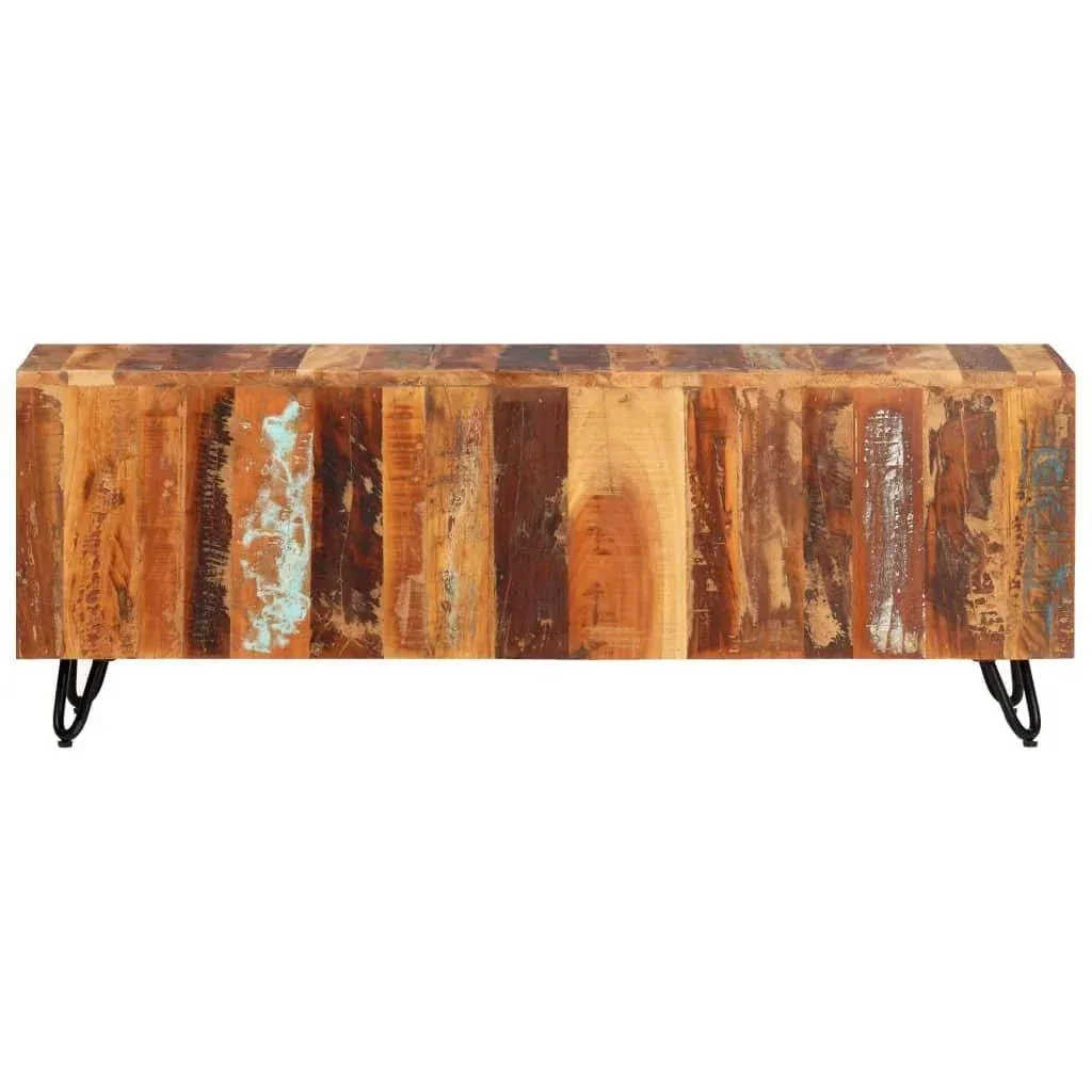 TV-Schrank 110x30x40 cm aus massivem recyceltem Holz