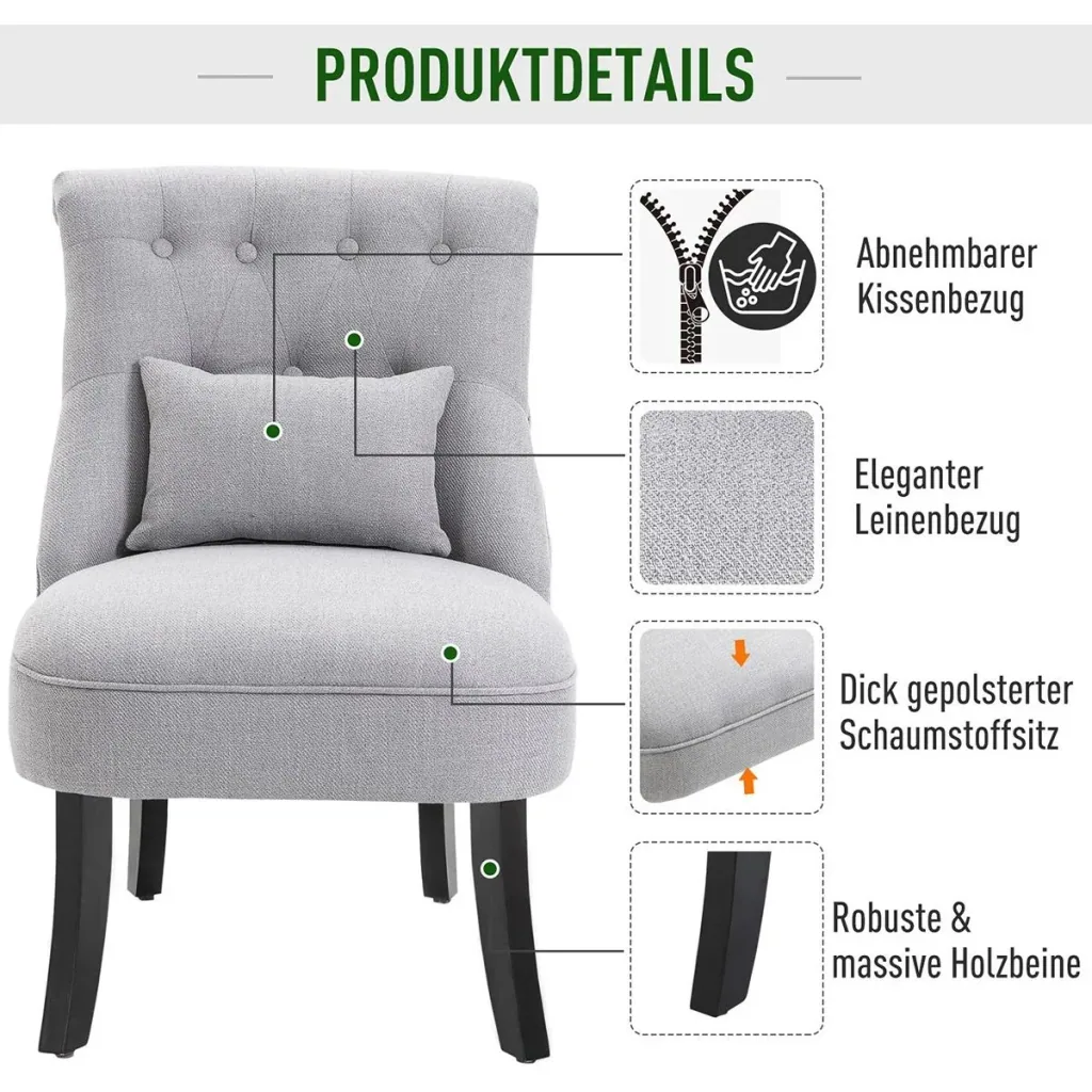 Relaxsessel mit Rückenkissen