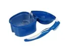 Prothesen-Reinigungs-Set, Blau, 3-teilig