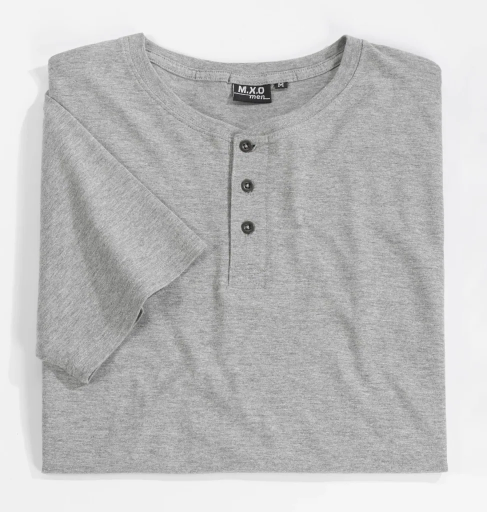 T-Shirt mit Knopfleiste, Farbe rot, Gr.M