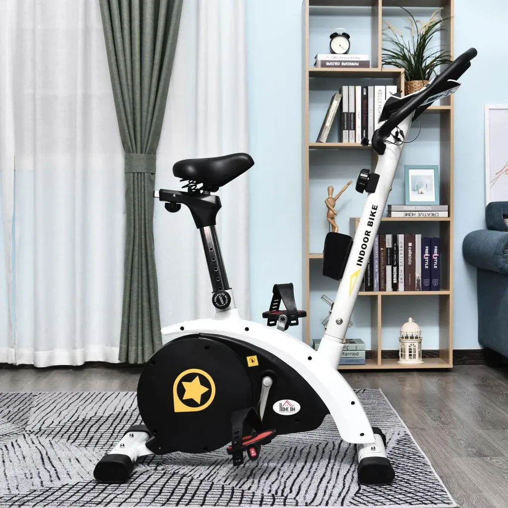 Hometrainer für den Heimgebrauch Stahl weiß