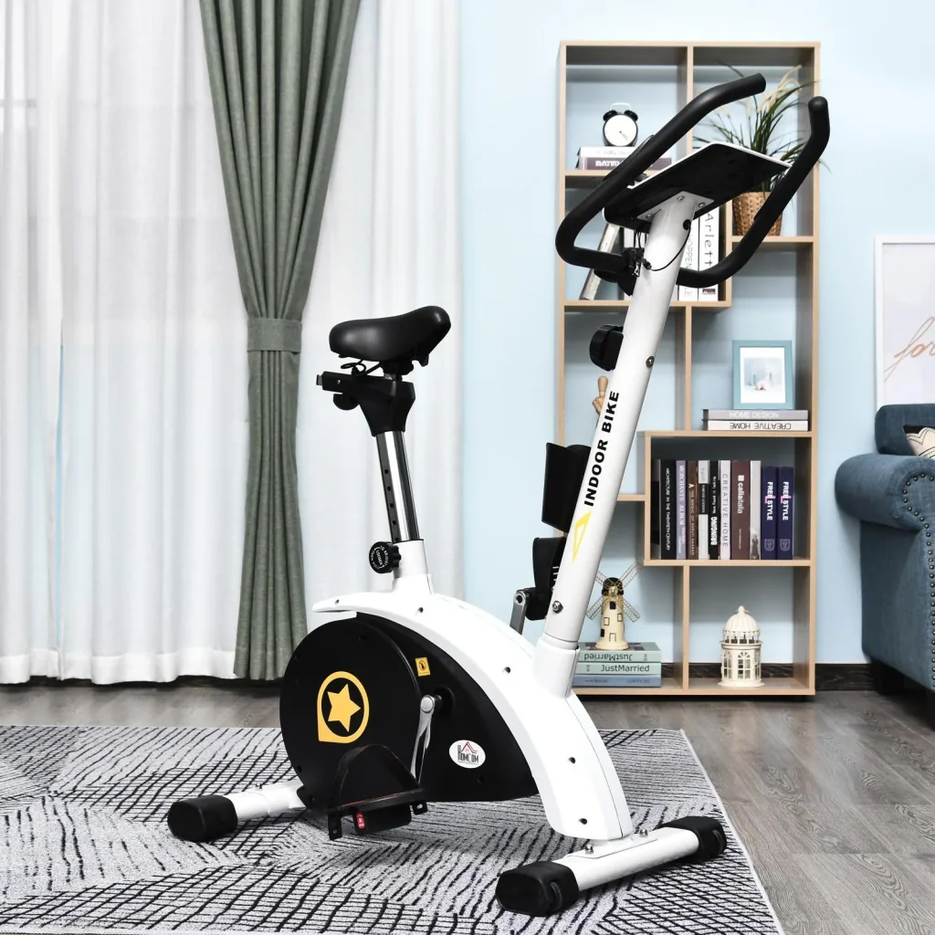 Hometrainer für den Heimgebrauch Stahl weiß