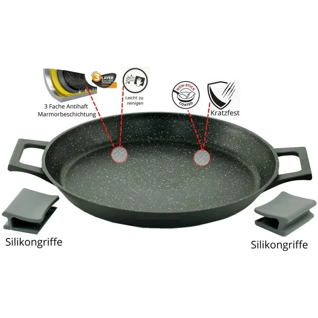 Cheffinger Paella-Topf - Antihaftbeschichtung - 36 cm