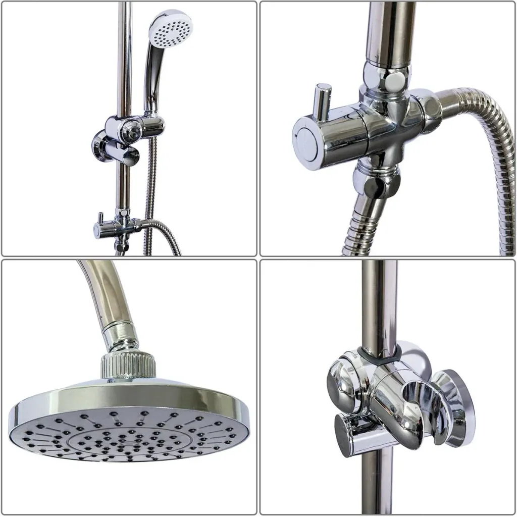 Duschsystem Duscharmatur mit Handbrause Chrom