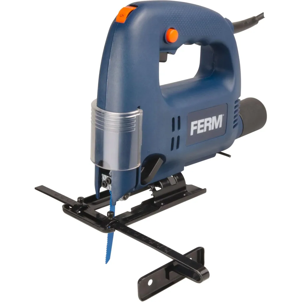 JSM1023 Stichsäge 570W - 4 Pendelpositionen - 45 Grad Einstellbar - Parallelführung - Mit 4 Sägeblätter und Vakuum-adapt