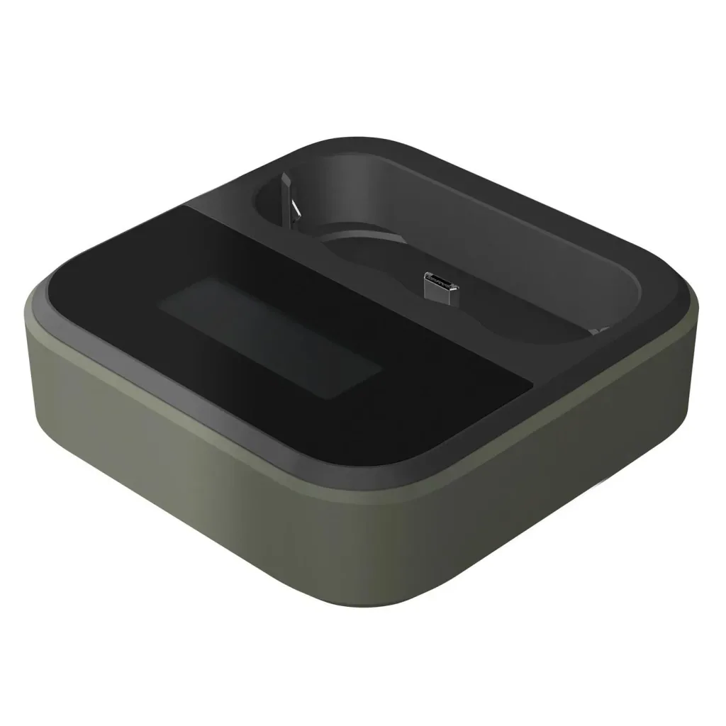 Ladegerät mit Docking Station, LCD Ladestandsanzeige für 4 AA/AAA NiMH Akkus inkl. 4 ReCyko Mignon(AA)NiMH Akkus 2100mAh