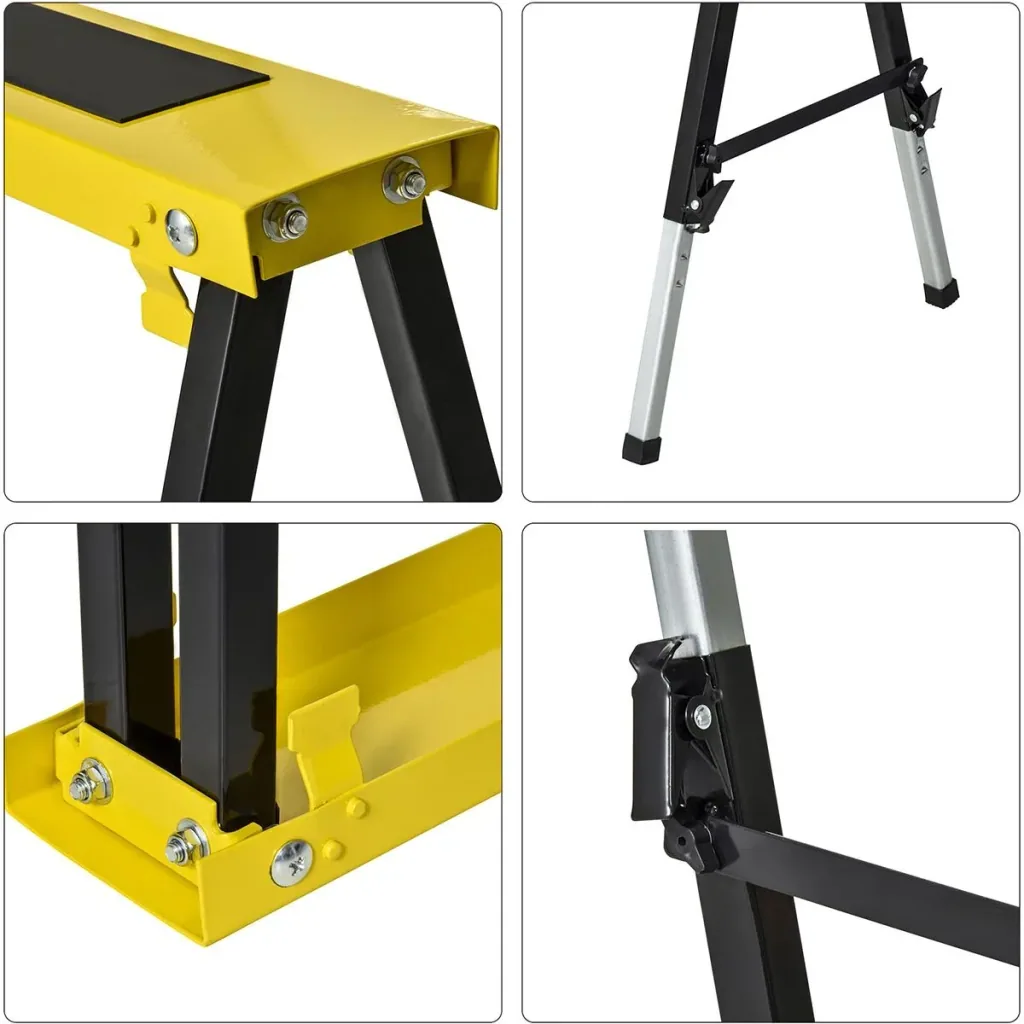 Arbeitsbock 2-er Set klappbar Gelb+Schwarz