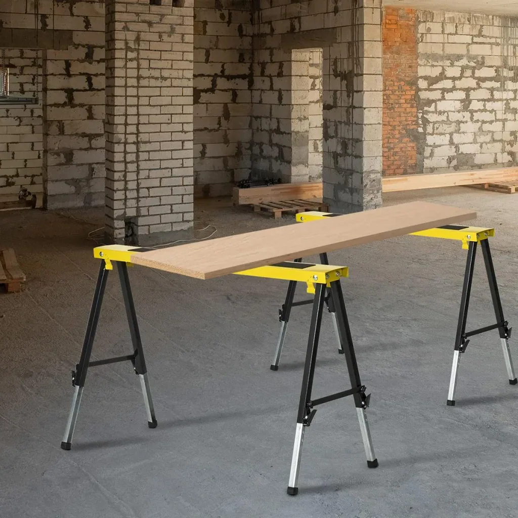 Arbeitsbock 2-er Set klappbar Gelb+Schwarz
