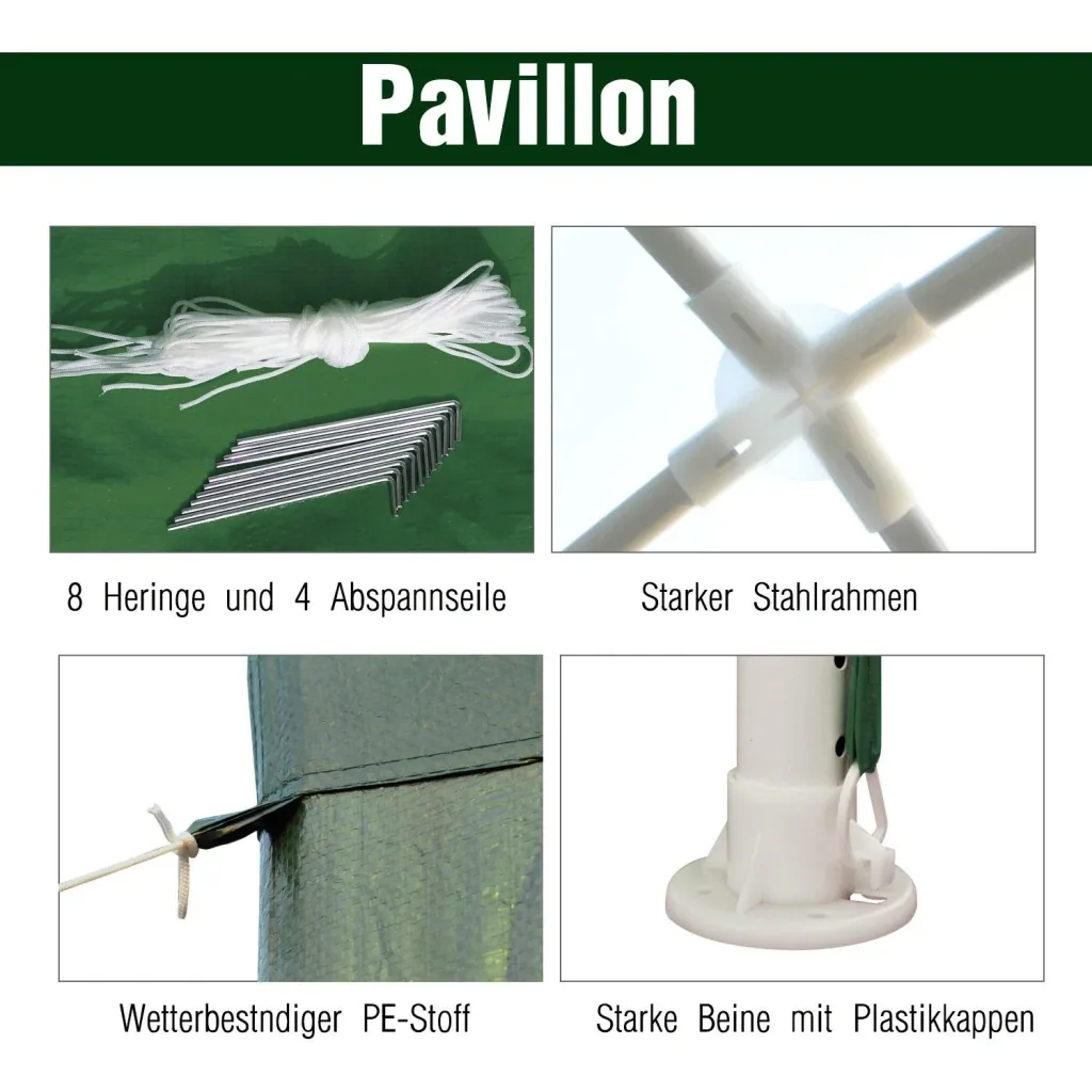 Gartenpavillon mit Klicksystem