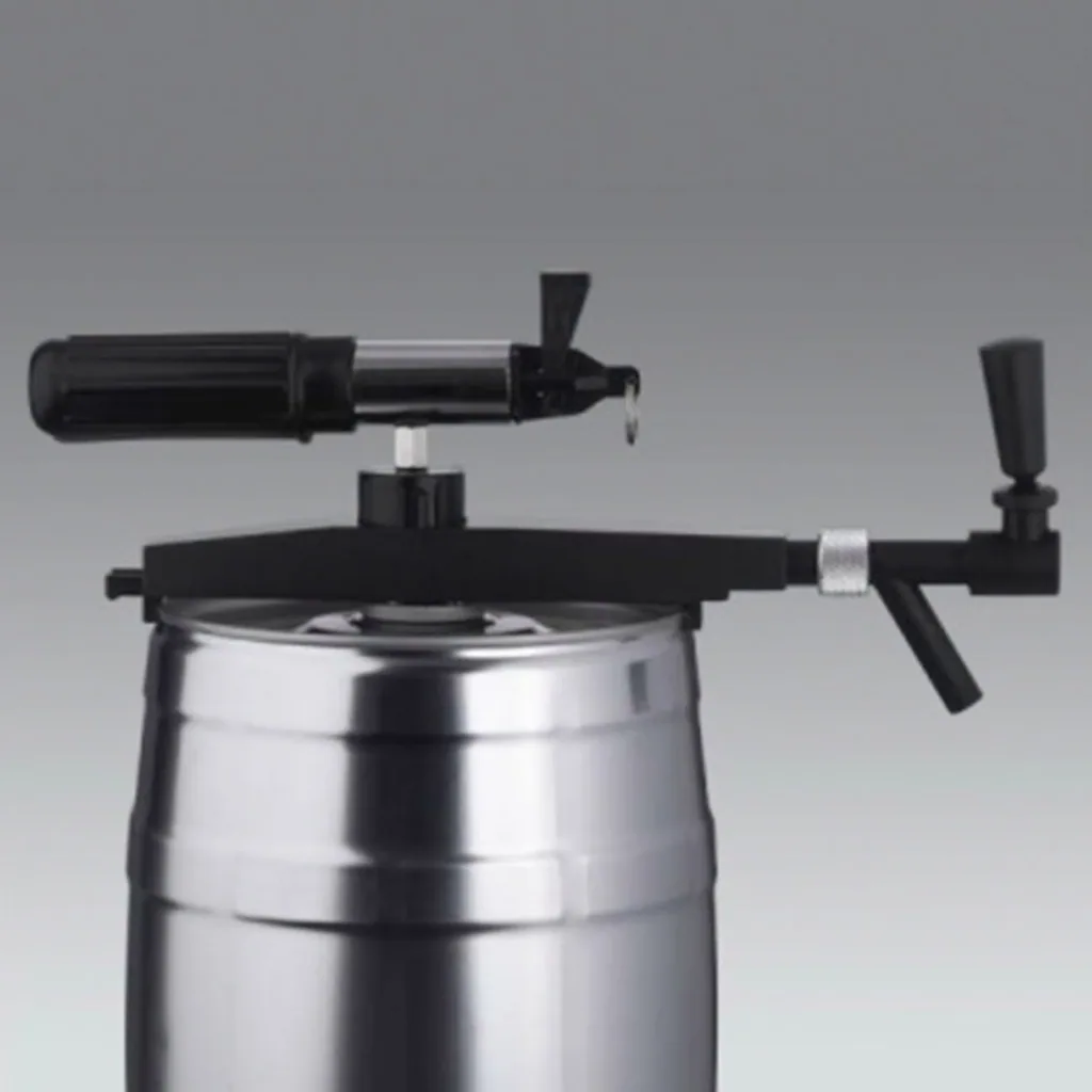 Profi Zapfhahn mit Handpumpe – Für 5L Partyfässer & Bierfässer (CO2-fähig)