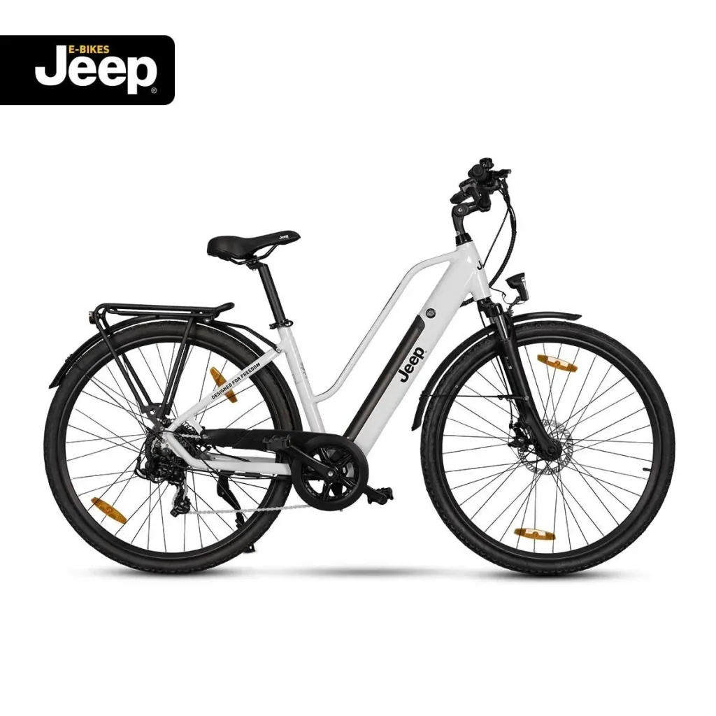 Unisex Trekking E-Bike, 28 Zoll, Rahmengröße 46 cm, 7-Gang Kettenschaltung, white TLR 7011
