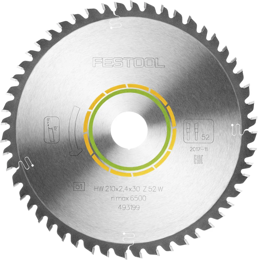 Feinzahn-Sägeblatt HW 210 x 2,4 x 30 W52