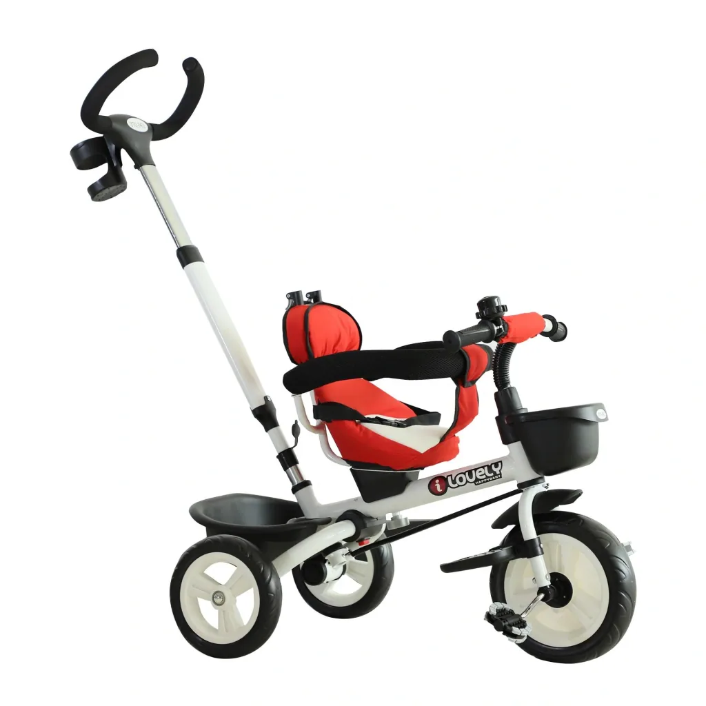 4-in-1 Kinderdreirad mit Sonnendach