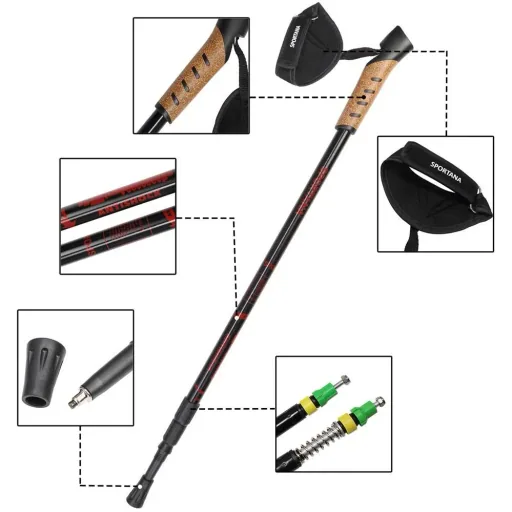 Sportana Nordic Walking Stöcke - rot