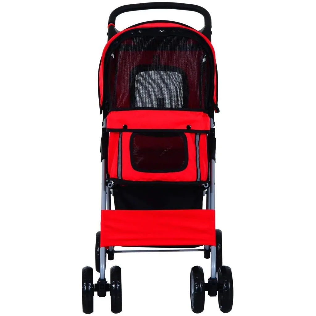 Hundewagen Hundebuggy Hunde Pet Stroller Buggy Rot