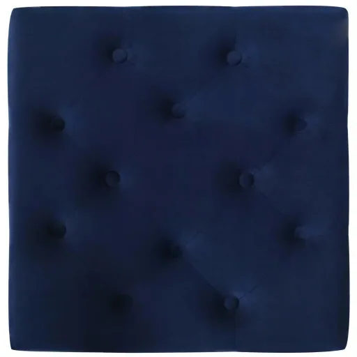 Hocker 60x60x36 cm Samt navy blau