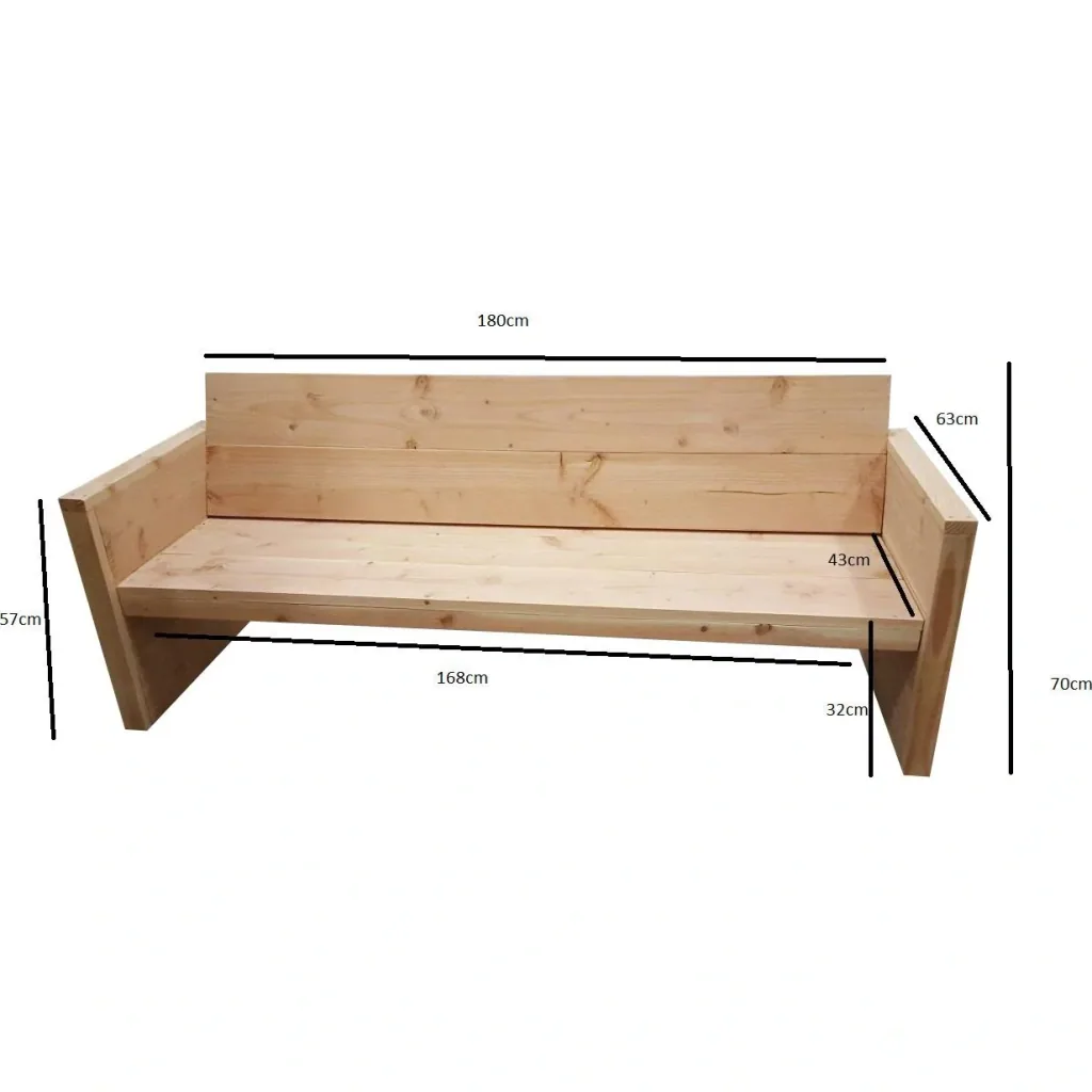 Montagepaket Lounge Sofa / Gartenbank Pepijn