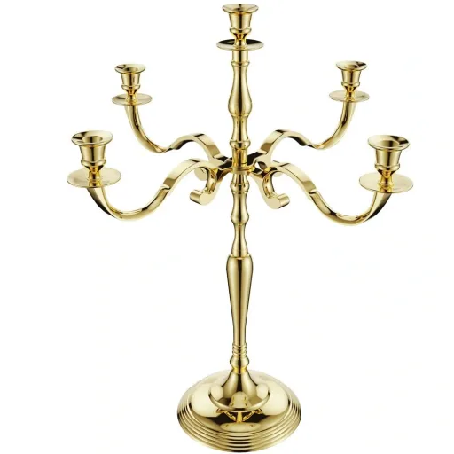 Kerzenleuchter 80cm gold