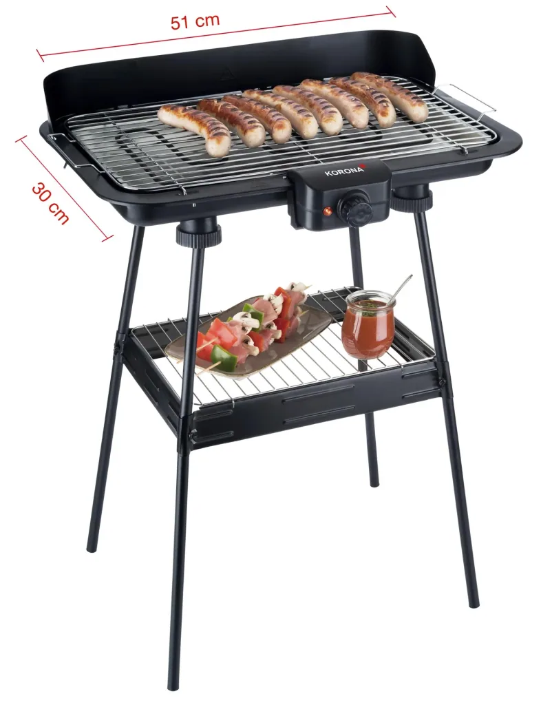BBQ Stand- und Tischgrill XXL, 2200 Watt