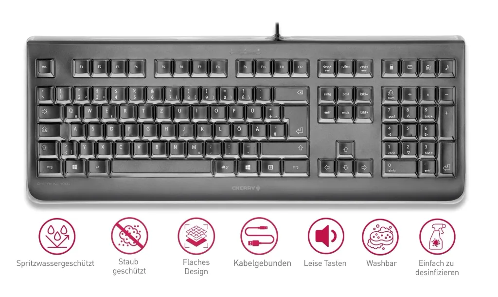 Kabelgebundene Tastatur KC 1068 schwarz