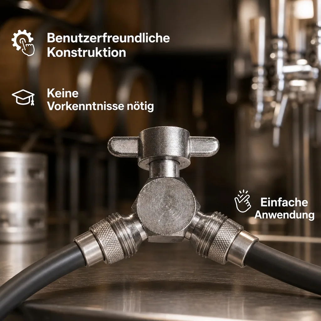 Y - Stück zur Leitungsreinigung, Schnell und einfach saubere Bierleitungen