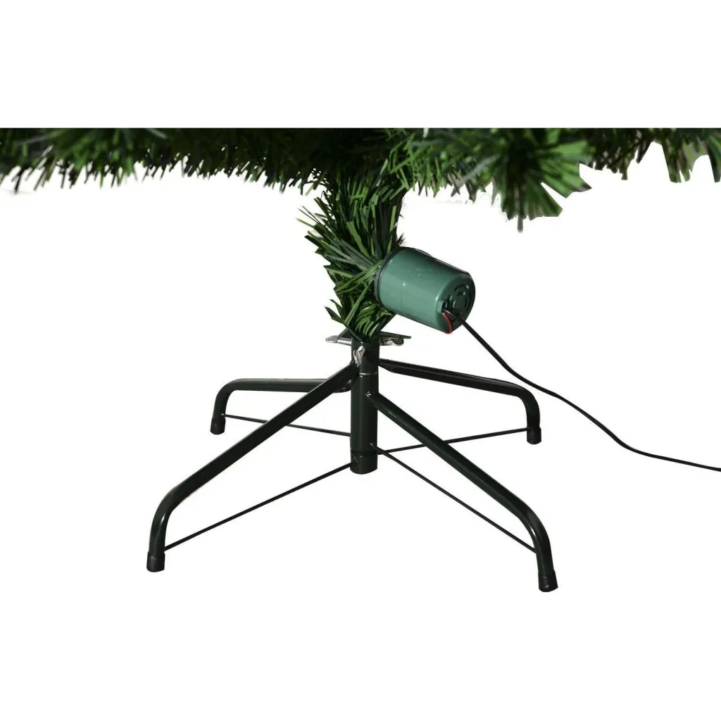 Weihnachtsbaum mit 16-LED-Lampen Glasfaser 120 cm grün