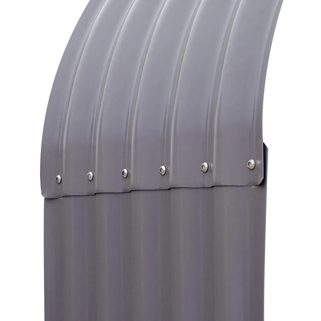 Kaminholzregal Außen Holzunterstand Kaminholz Stapelhilfe 0,85 mÂ³ Stahl Grau