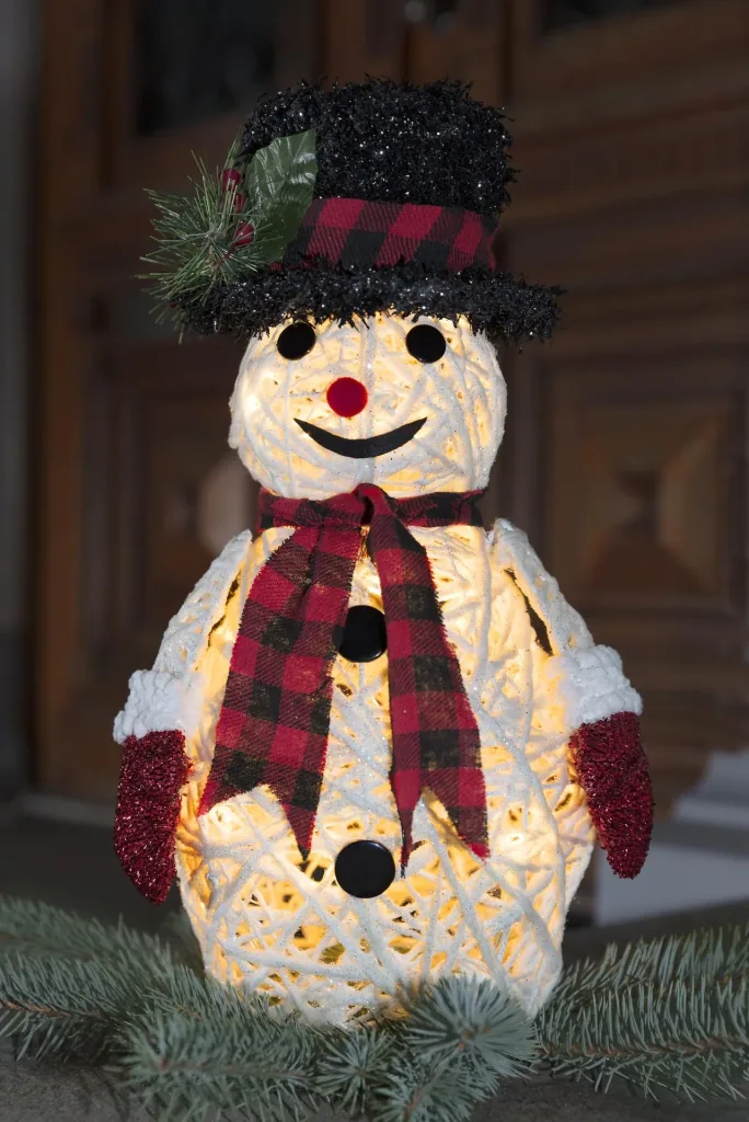 LED Schneemann Figur