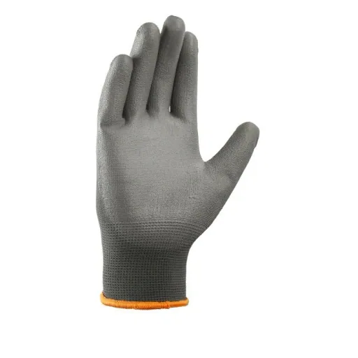 Polyester-Strickhandschuh POLYURETHAN BESCHICHTET, grau