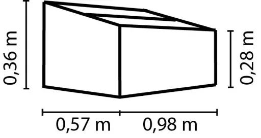 Frühbeet Levana 1, feige