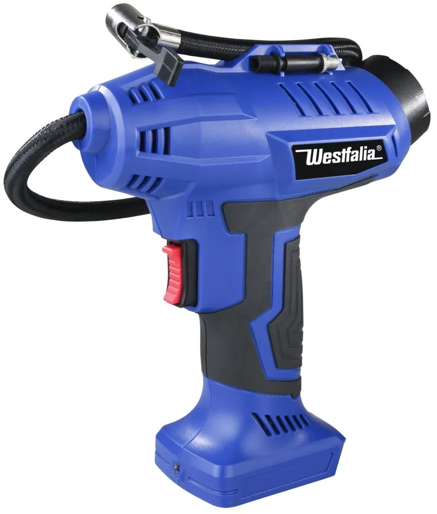 Akku-Luftpumpe 18 Volt, mit Akku 4A und Ladegerät