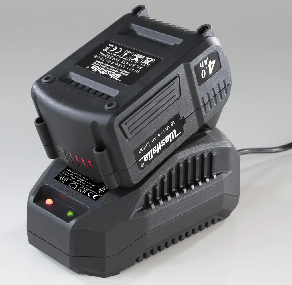 Akku-Luftpumpe 18 Volt, mit Akku 4A und Ladegerät