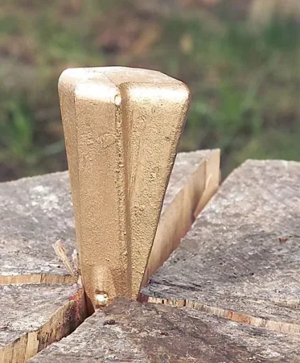 Holzspaltkeil "Spaltrakete" - aus gehärtetem Stahl