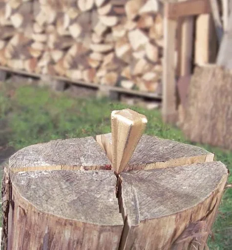 Holzspaltkeil "Spaltrakete" - aus gehärtetem Stahl