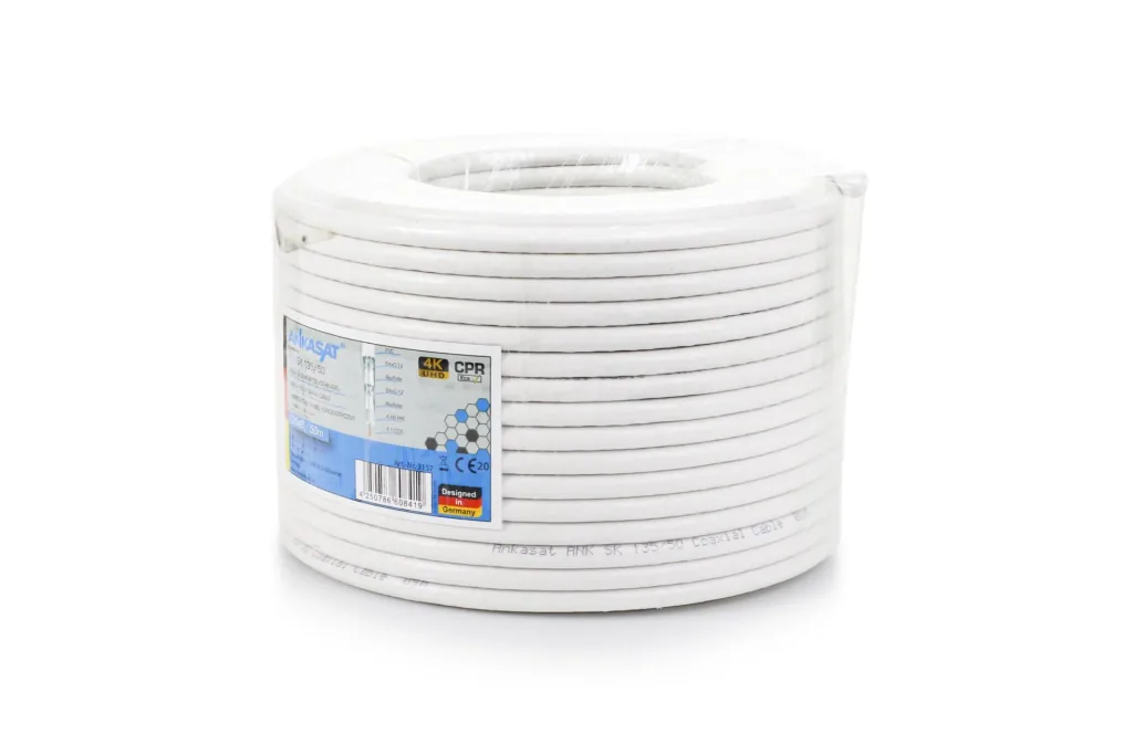 Koaxialkabel SK 135-50 m - Inklusive 10 Profi-F-Stecker