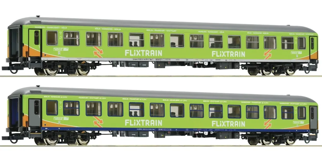 Wagenset 2-teilig: Personenwagen, Flixtrain