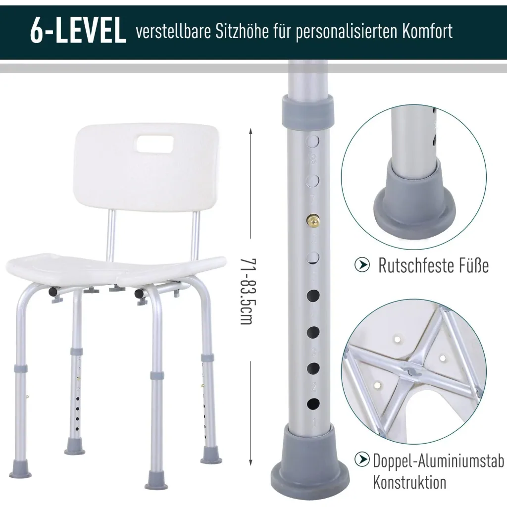 Duschstuhl höhenverstellbar