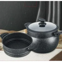 NL Couscous-Topf - 26cm - 12L - Schwarz