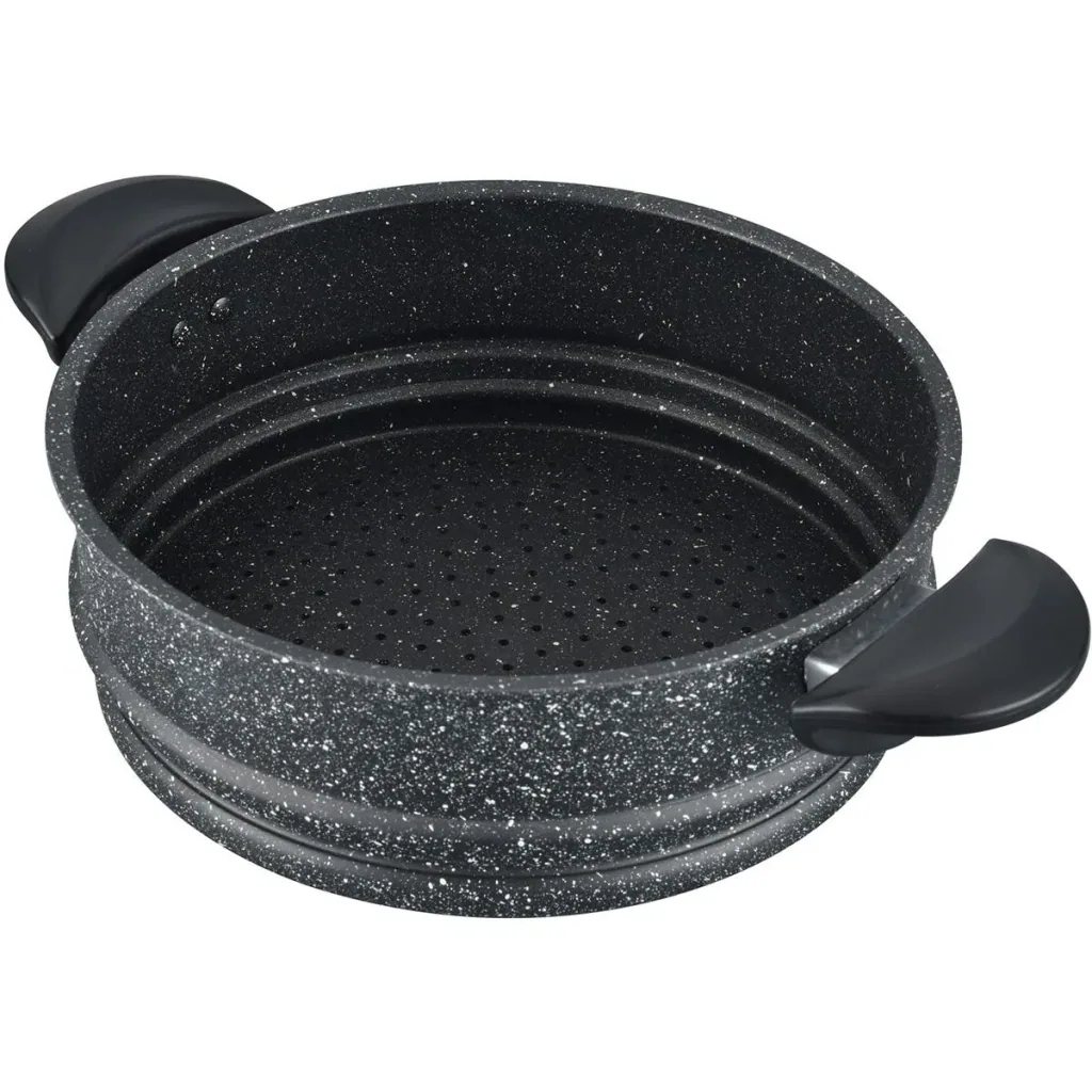 NL Couscous-Topf - 26cm - 12L - Schwarz