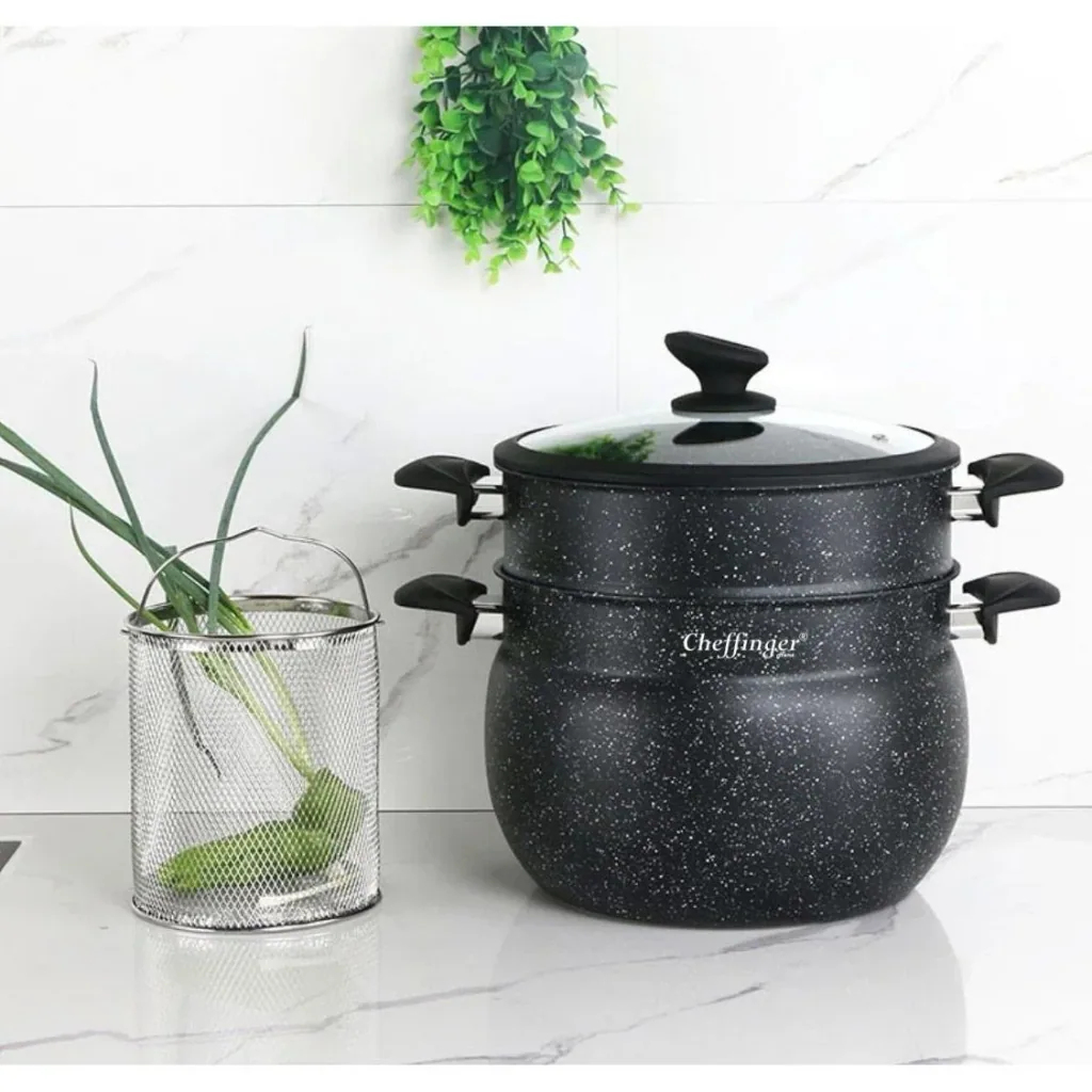 NL Couscous-Topf - 26cm - 12L - Schwarz