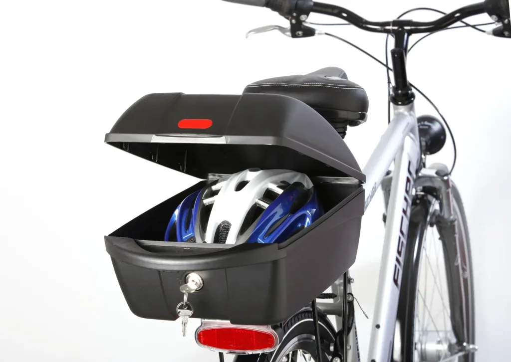 Fahrrad Gepäckbox, abschließbar, mit Reflektor