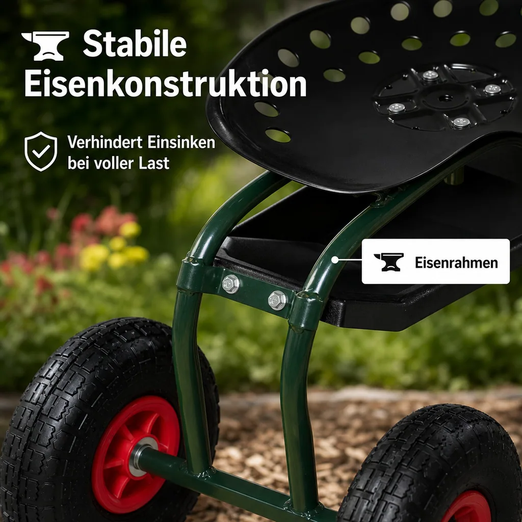 Rollsitz Outdoor "Deluxe" mit Schutzhülle