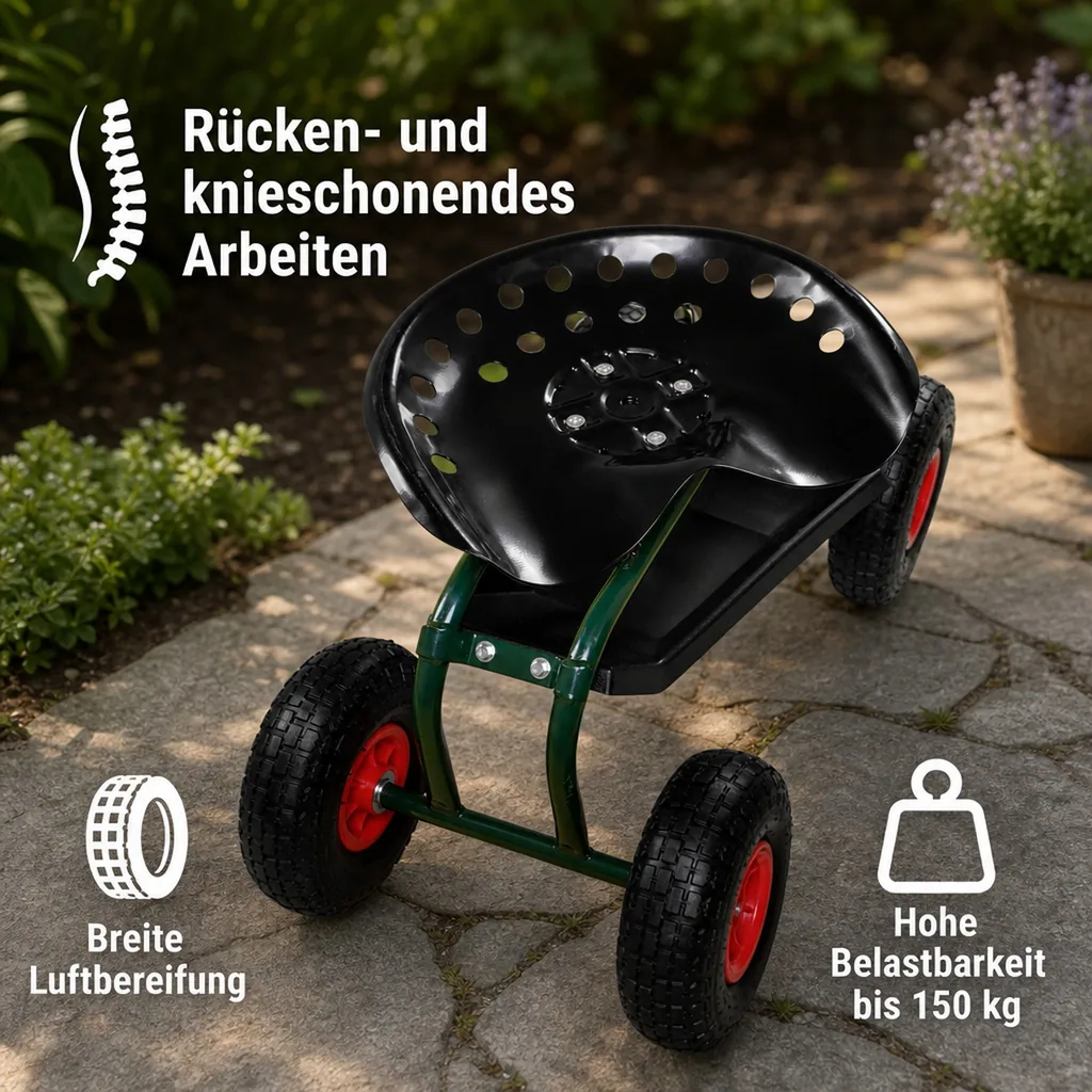 Rollsitz Outdoor "Deluxe" mit Schutzhülle