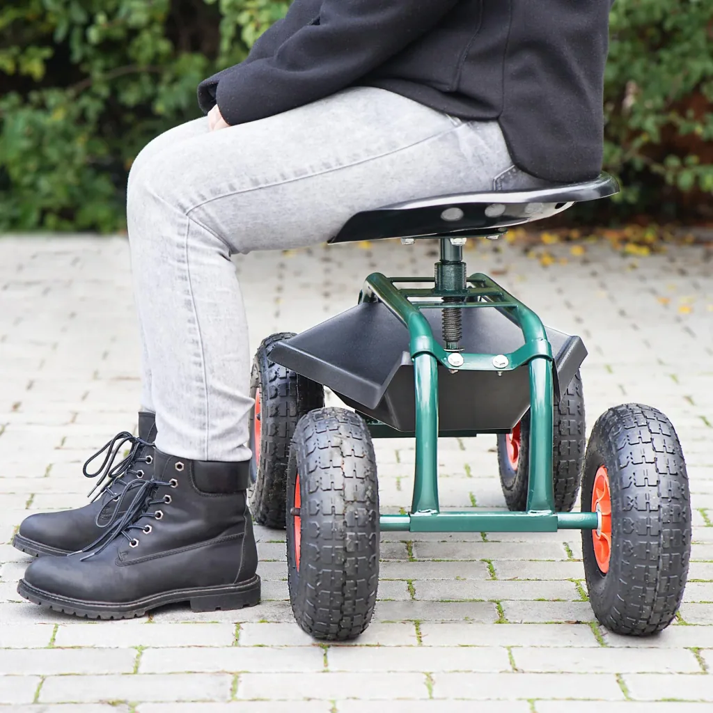 Outdoor-Rollsitz „Deluxe“ mit Schutzhülle