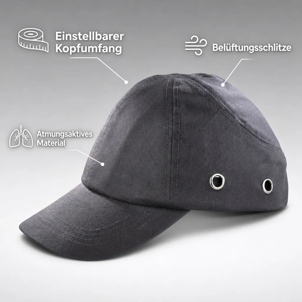 Sicherheitskappe, schwarz